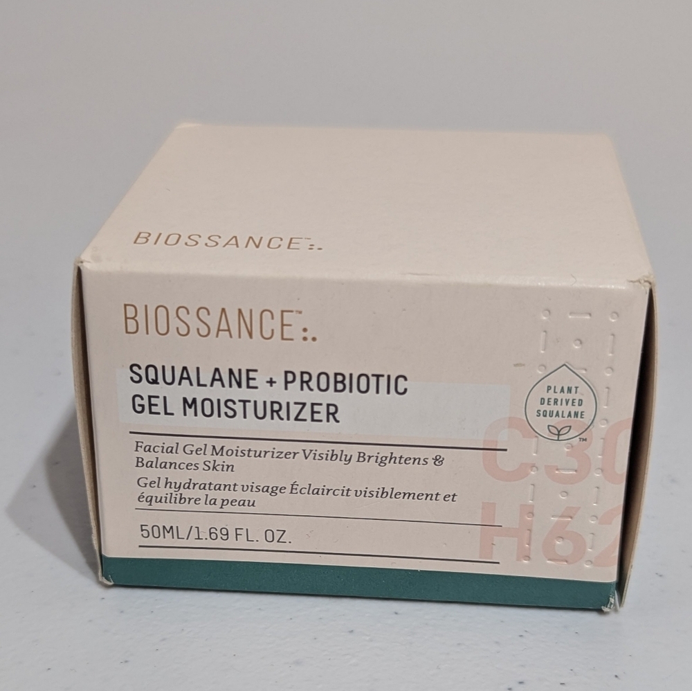 BNIB  Biossance  Probiotic Balancing Gel Moisturizer + Squalane